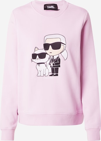 Karl Lagerfeld Sweatshirt 'Ikonik 2.0' in Lila: predná strana