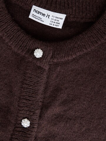 NAME IT Gebreid vest in Bruin