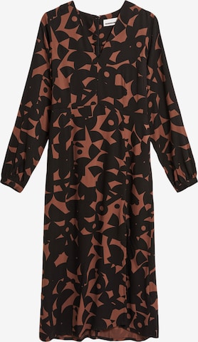 Robe 'SANJAA ABSTRACT A' ARMEDANGELS en marron : devant