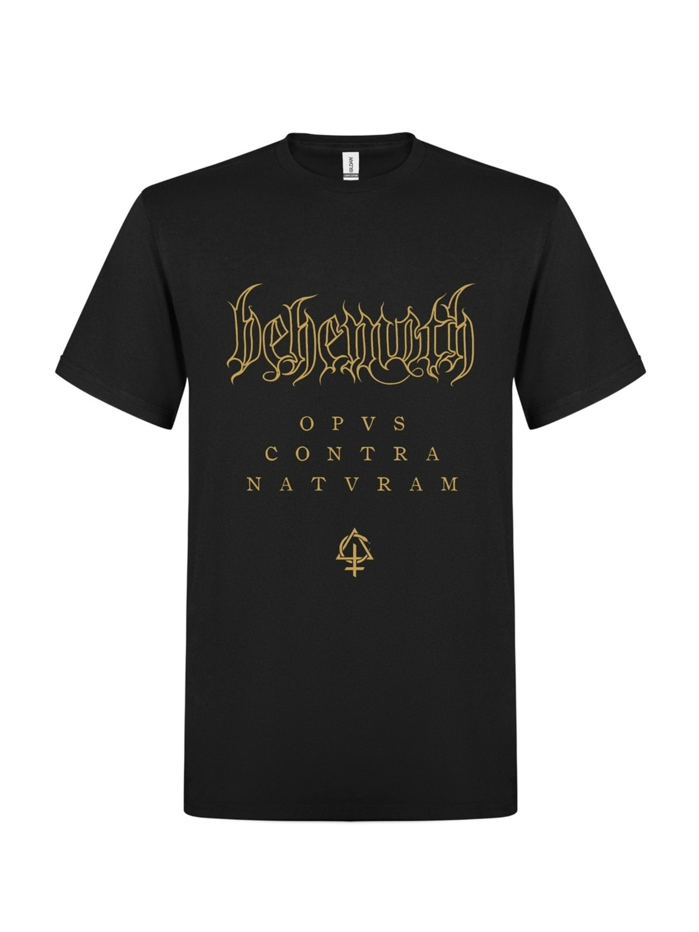 Rockshirts Shirt 'Behemoth Contra T-Shirt' in Zwart: voorkant