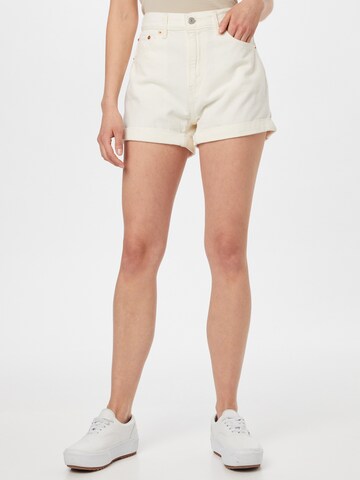 Loosefit Jean 'Mom A Line Short' LEVI'S ® en blanc : devant