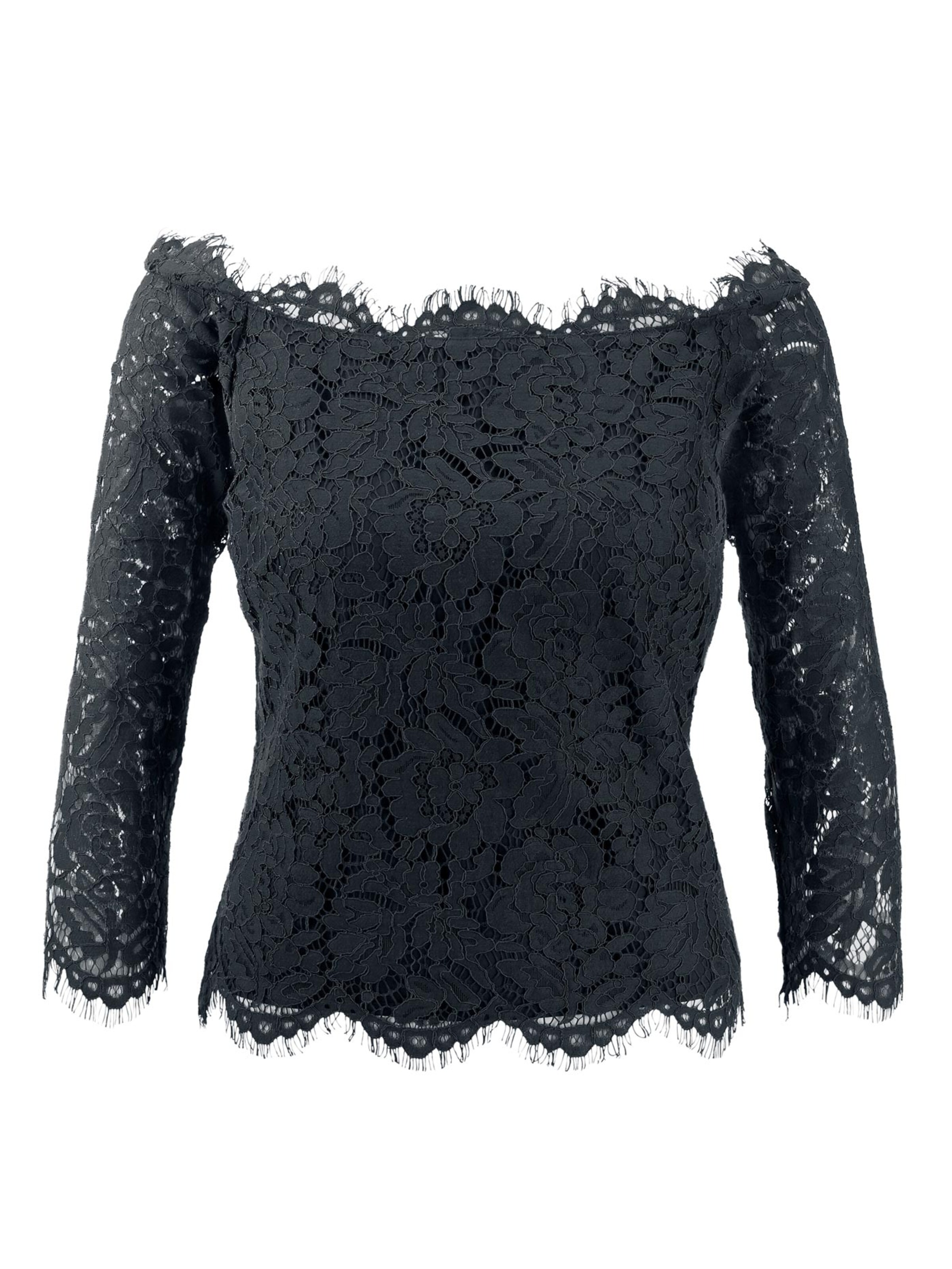 heine Μπλούζα σε μαύρο: μπροστά