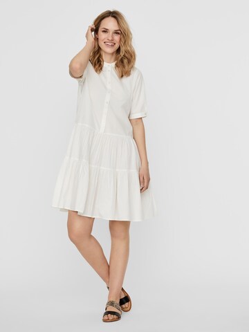 MODA Shirt Dress 'Delta' in White ABOUT YOU