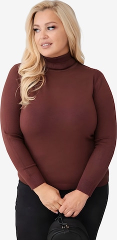 Lumera Pullover 'Velo' in Braun: Vorderseite