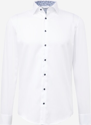 SEIDENSTICKER - Slim Fit Camisa clássica em branco: frente