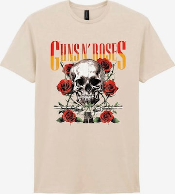 T-Shirt 'Guns N´Roses Rose Skull T-Shirt' GUNS N' ROSES en blanc : devant