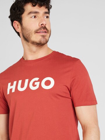 HUGO T-shirt 'Dulivio' i röd