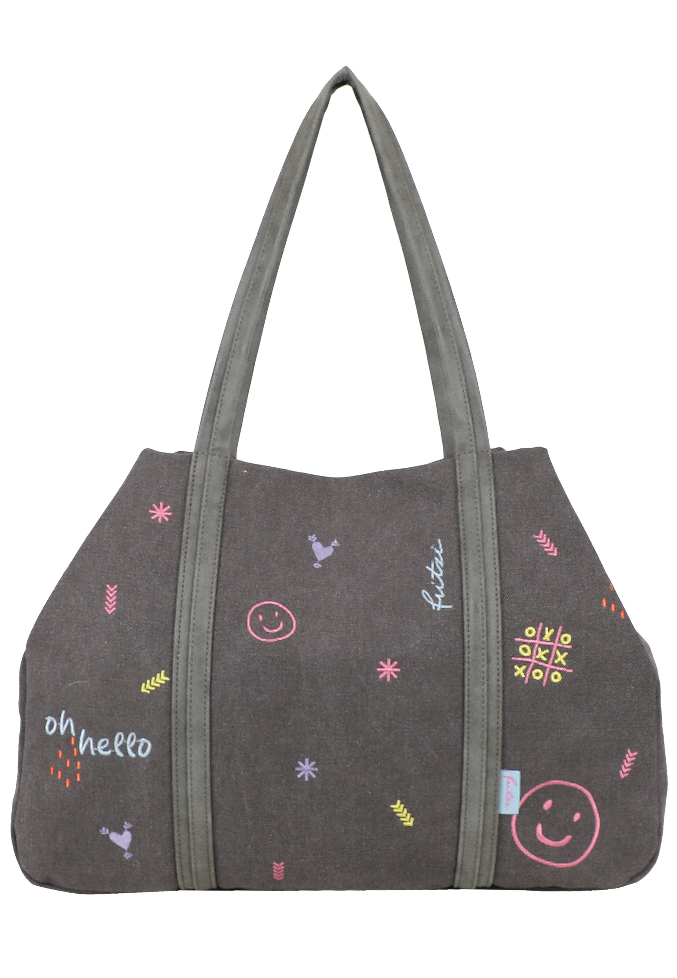 Fritzi aus Preußen Shopper 'Limited Embro Fun' in Grijs: voorkant