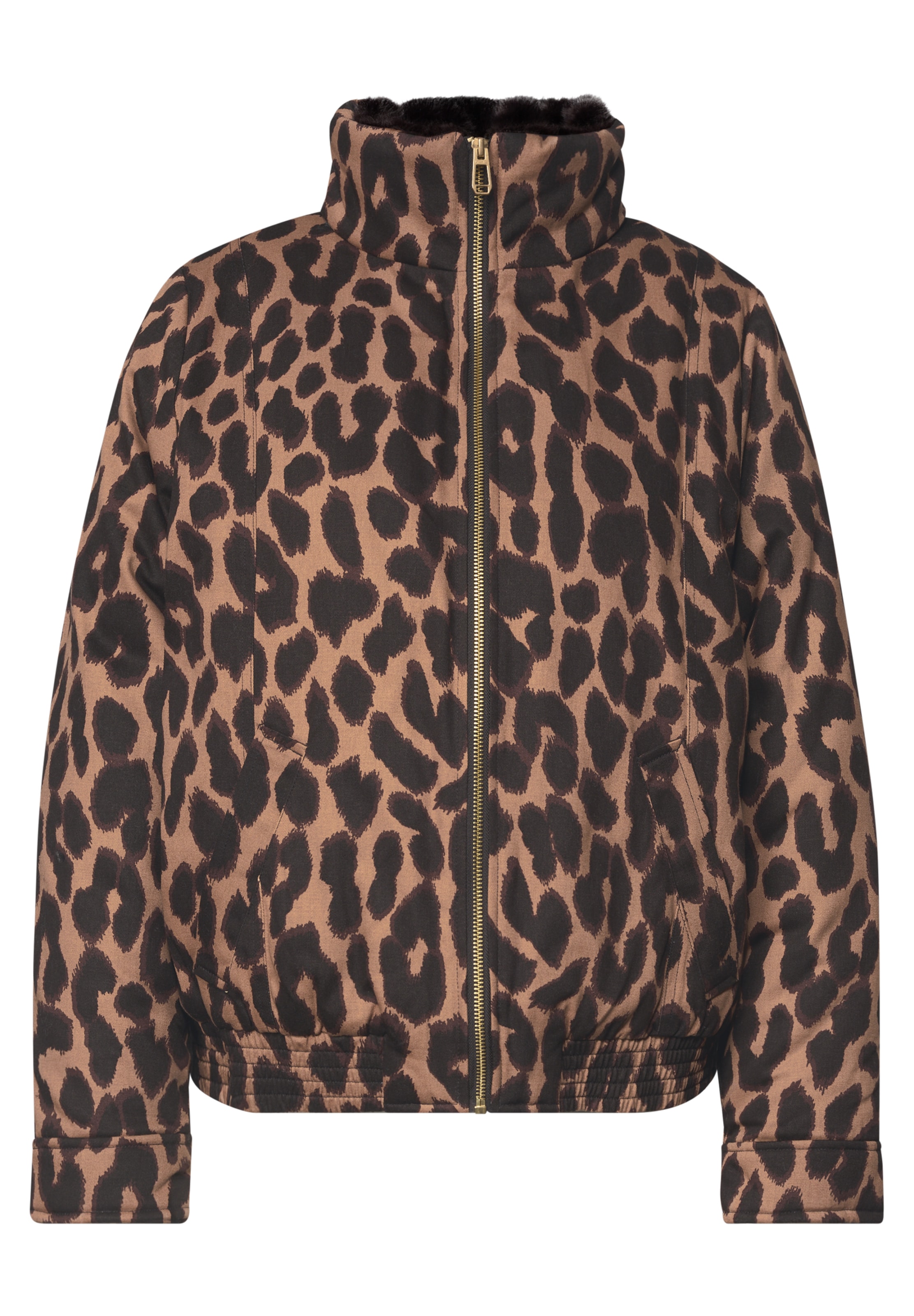 Street One Studio Between-Season Jacket in Brown: front