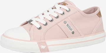 MUSTANG Низкие кроссовки в Ярко-розовый: спереди