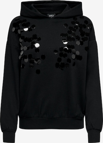 ONLY Sweatshirt 'DAZZLE' in Black: front