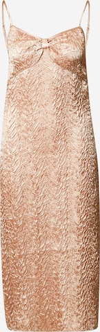 NA-KD Evening Dress in Beige: front