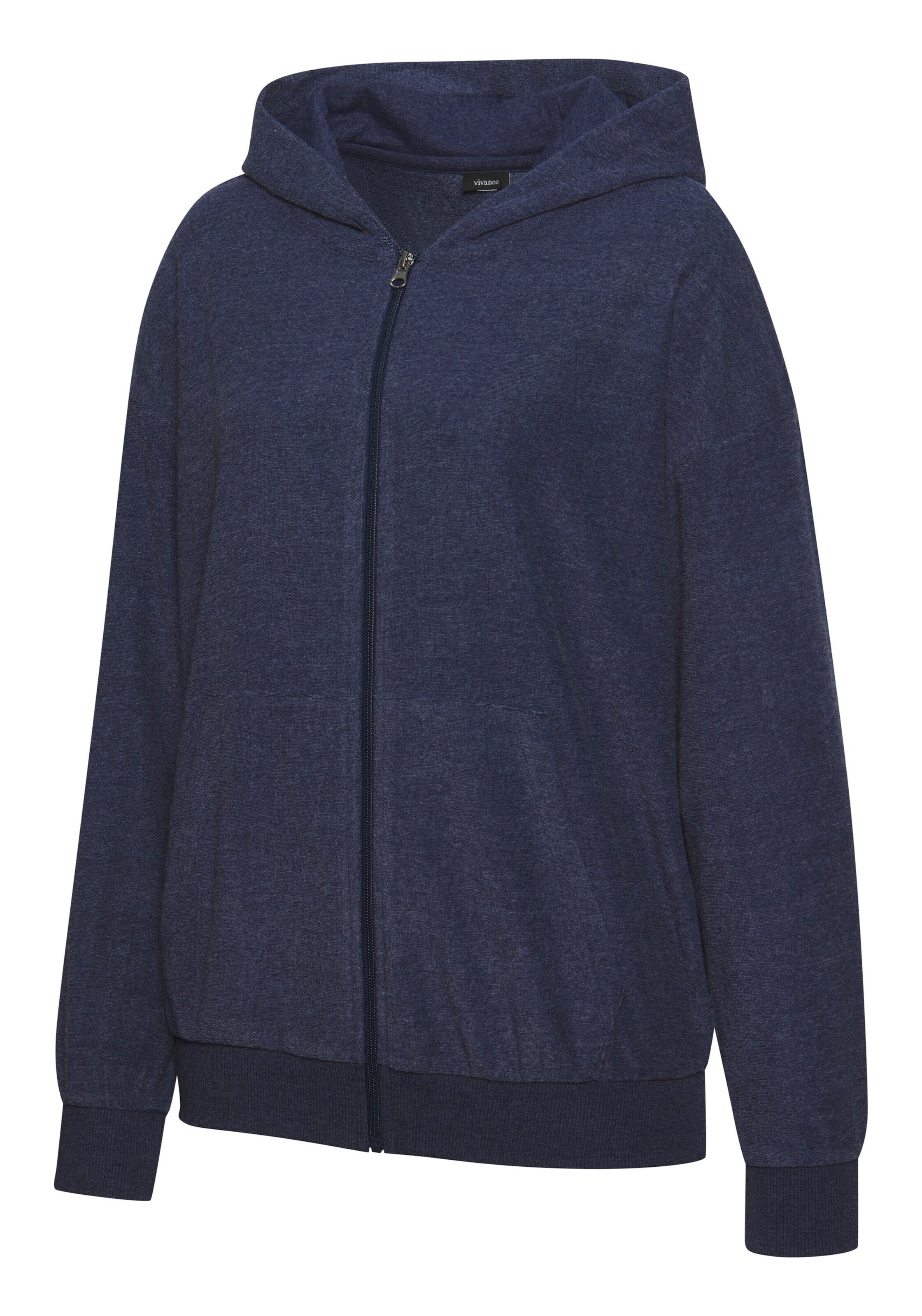 VIVANCE Кофта на молнии в Синий
