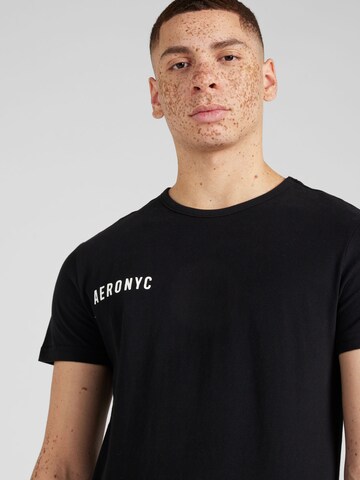 AÉROPOSTALE Shirt 'NYC' in Zwart