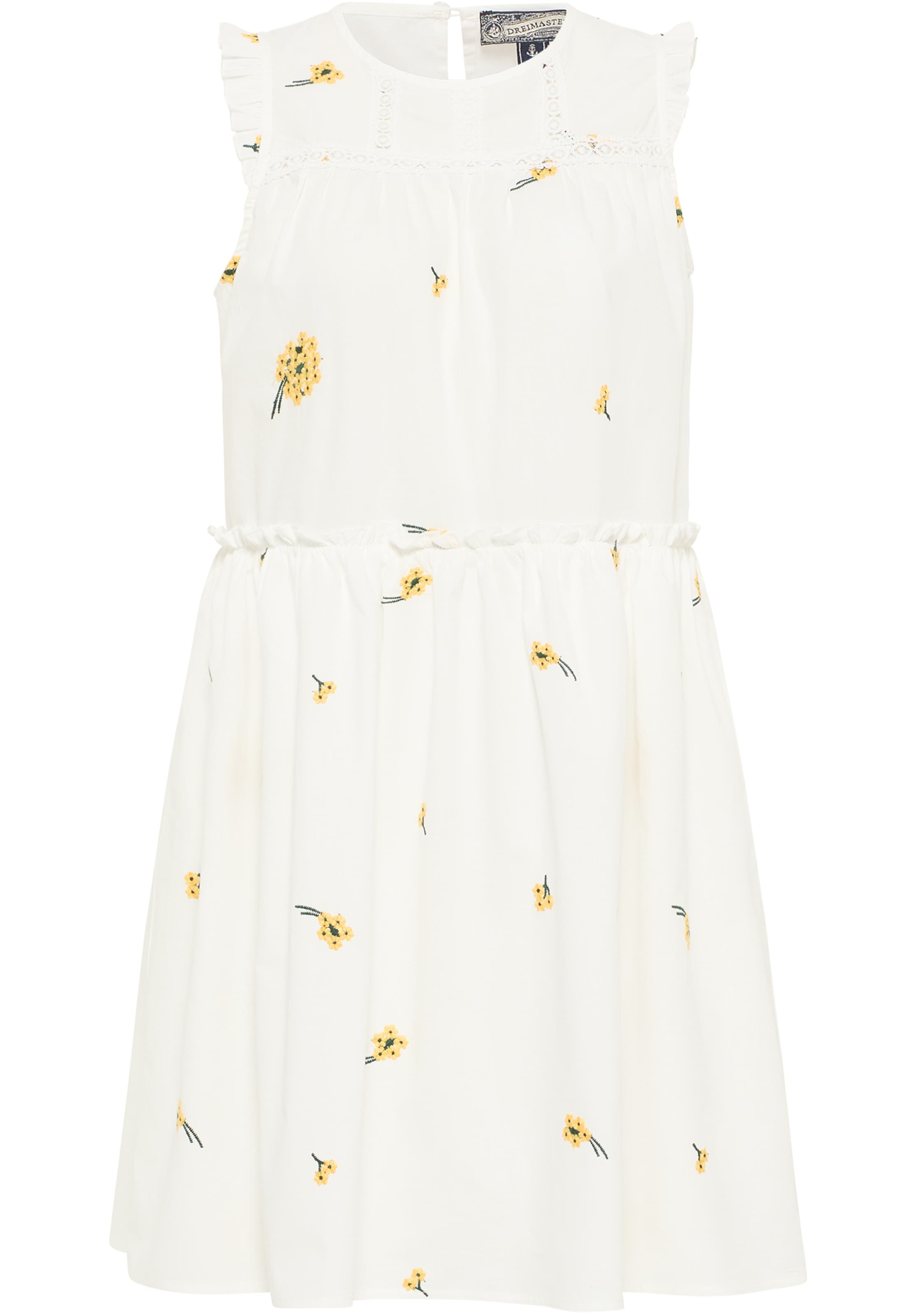 DreiMaster Vintage Summer dress in White: front