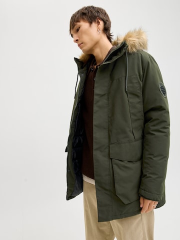 JACK & JONES Vinterparka 'JJCAMP' i grøn