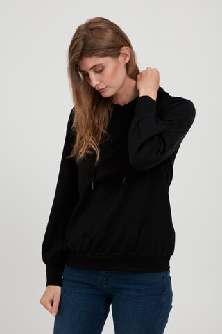 Sweat-shirt 'BESWEAT' Fransa en noir : devant