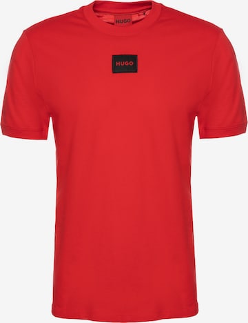 HUGO Red Shirt 'Diragolino212' in Rood: voorkant