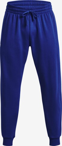 UNDER ARMOUR Workout Pants in Blue: front