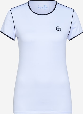 Sergio Tacchini Λειτουργικό μπλουζάκι σε λευκό: μπροστά