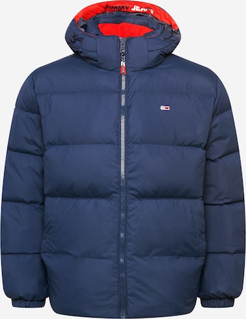 Tommy Jeans Winter Jacket in Blue: front