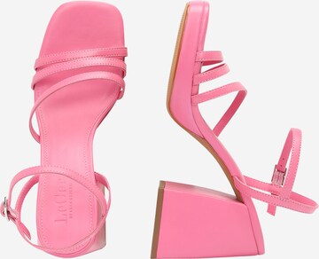 LeGer by Lena Gercke Sandalen met riem 'Laura' in Roze: zijkant