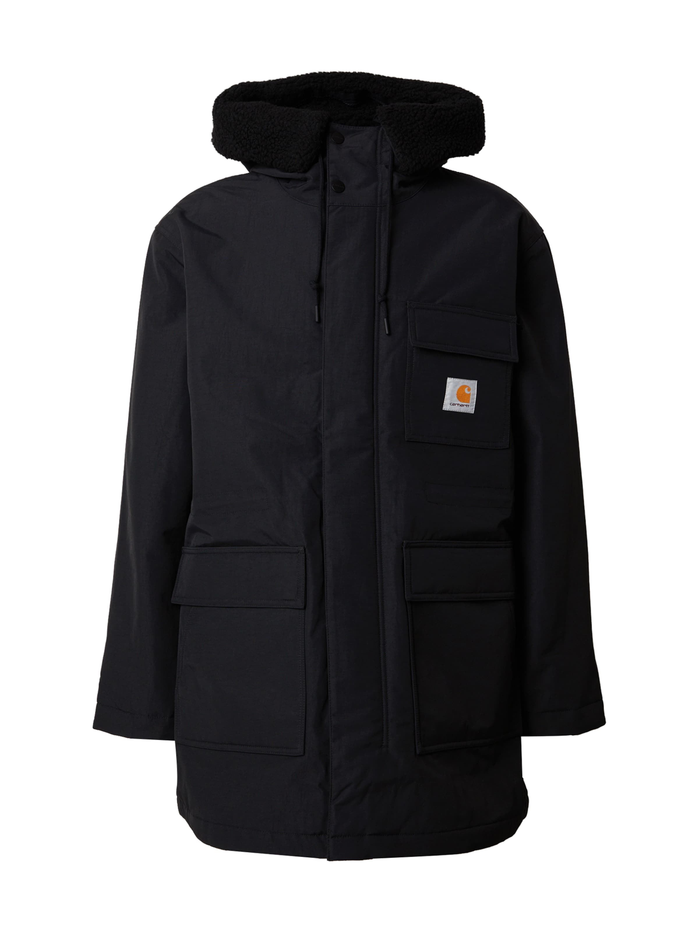 Carhartt WIP Vinterparkas 'Siberia' i svart: framsida