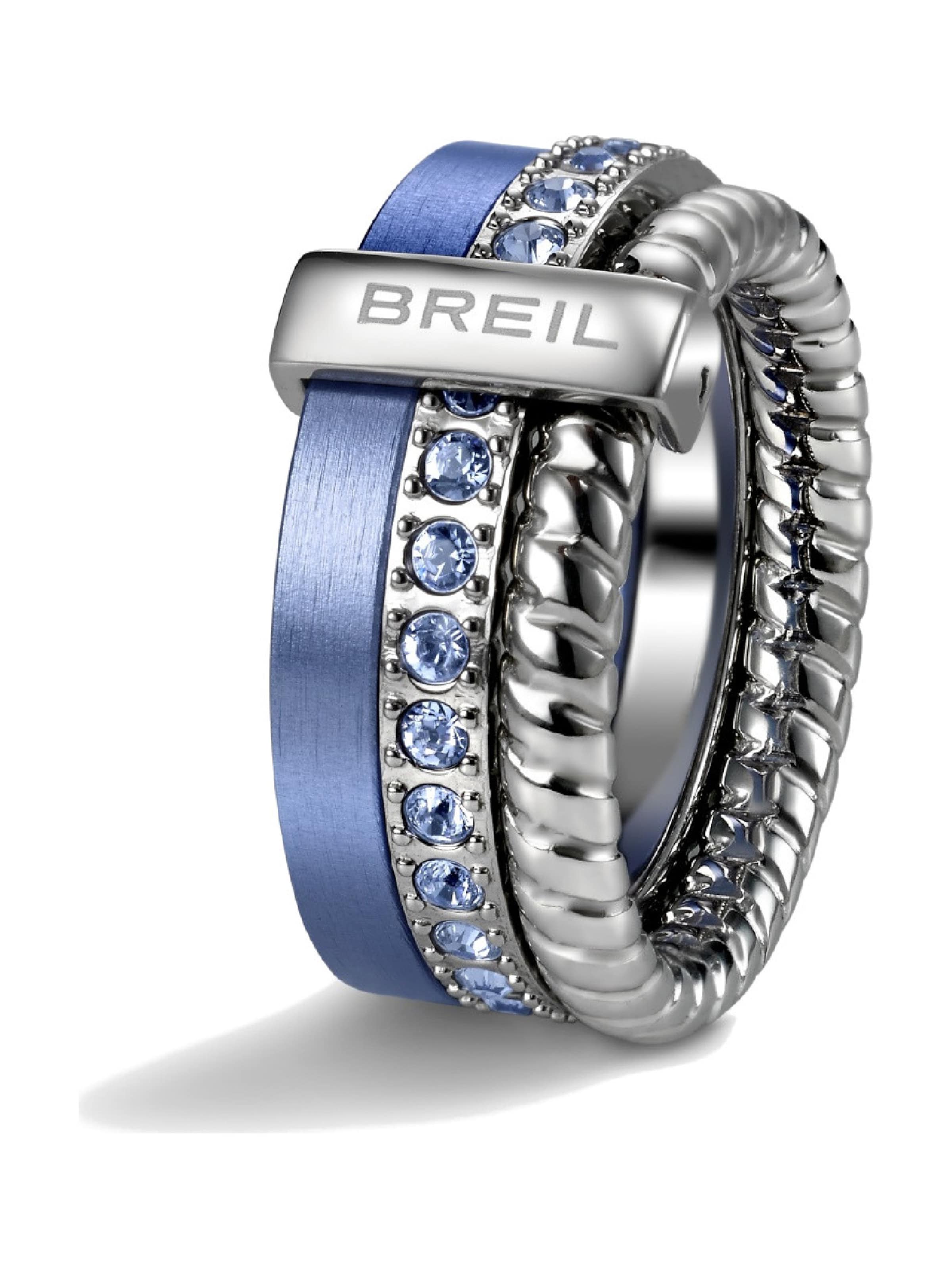 Breil Ring ' TJ1716' in Blauw: voorkant