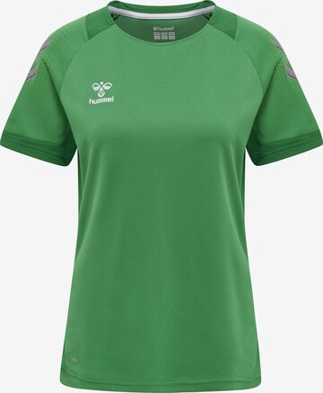 Hummel - Camiseta funcional 'Poly' en verde: frente