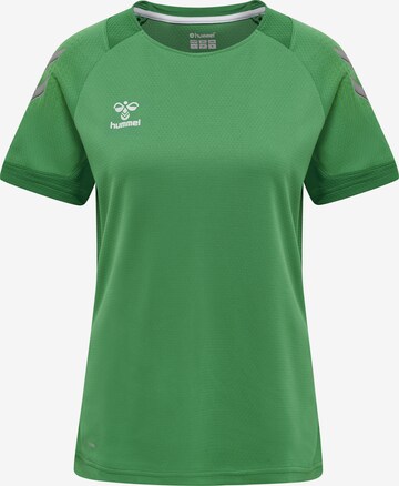 Hummel Functioneel shirt 'Poly' in Groen: voorkant