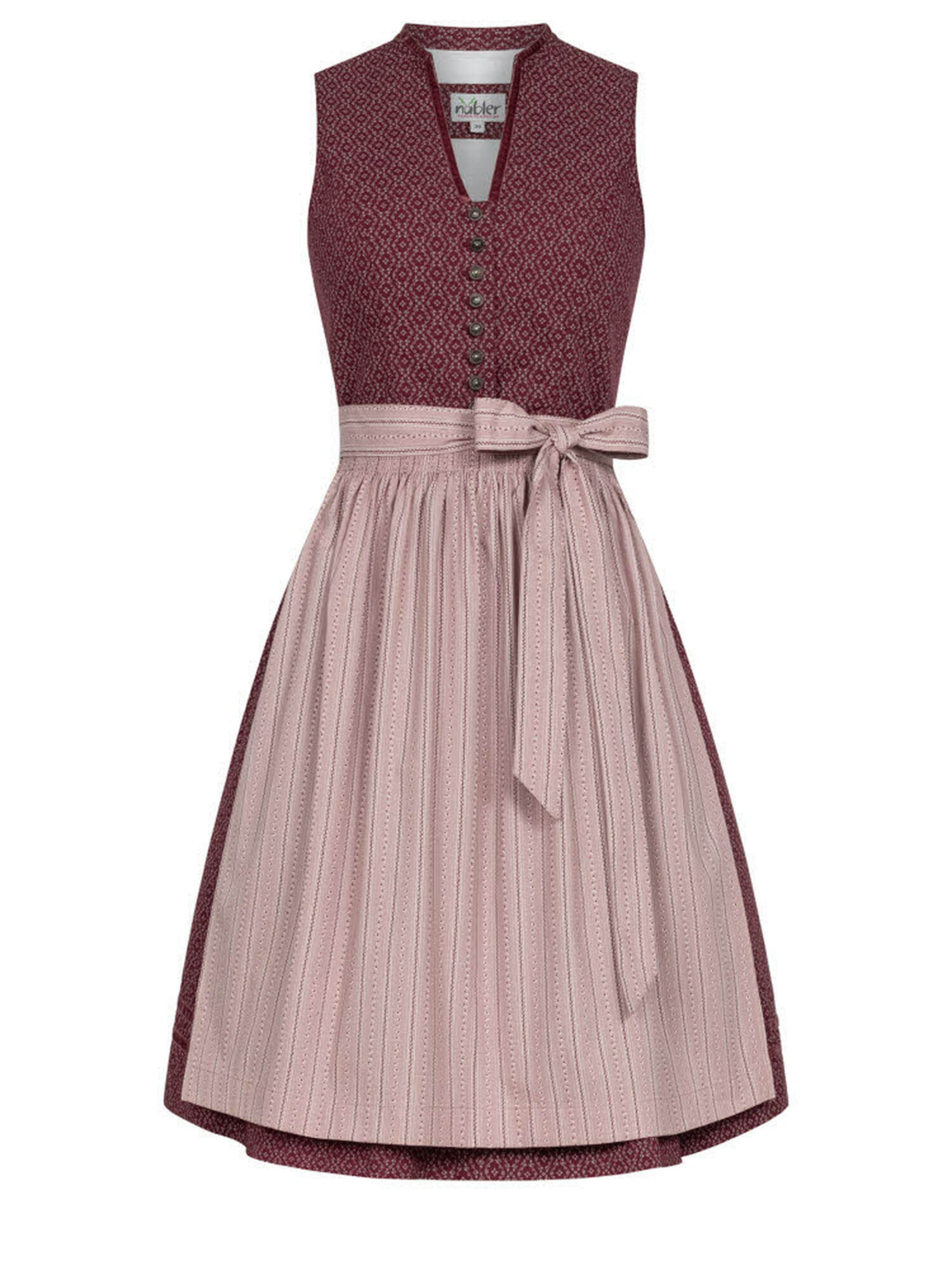 Trachtenhof Nübler Dirndl 'Dirndl Midi Frieda'‌ in Lila: Vorderseite