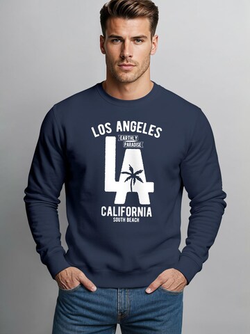 Neverless Sweatshirt 'LA California' in Blue