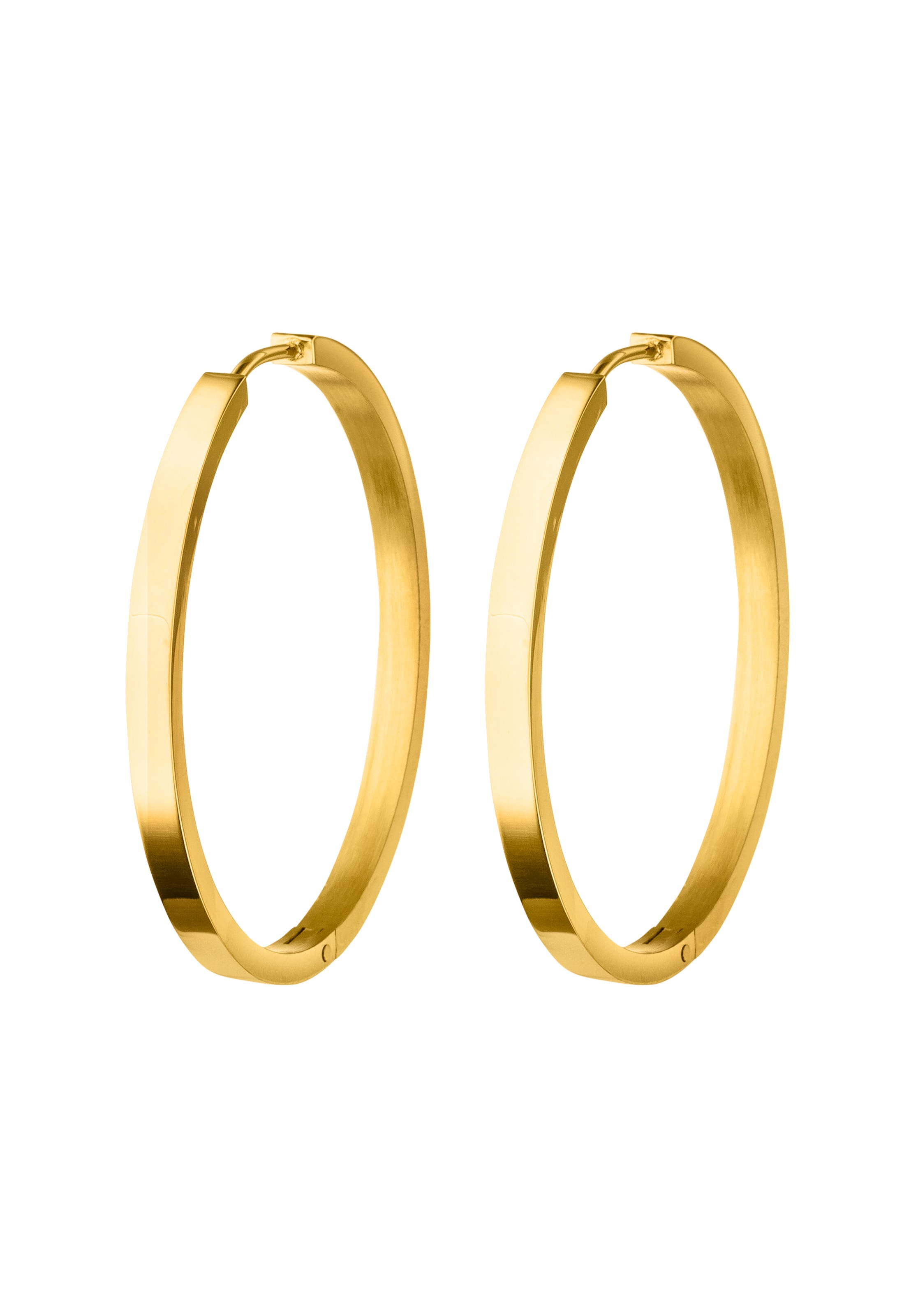 Steelwear Creolen 'Barcelona' in Gold: Vorderseite