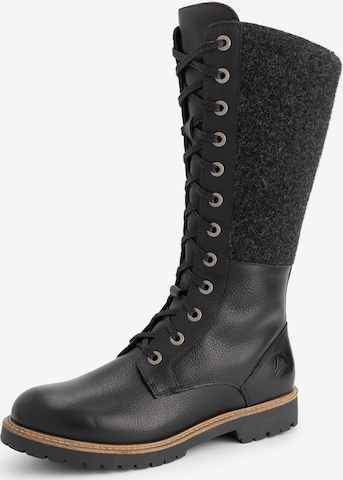 Travelin Lace-Up Boots 'Struve' in Black: front
