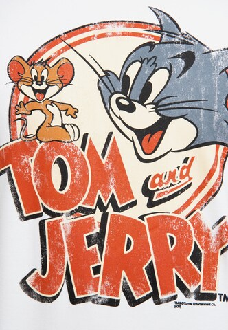 LOGOSHIRT T-Shirt Tom & Jerry - Logo in Weiß