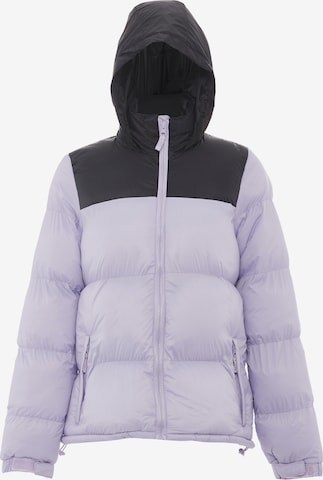 Veste d’hiver MO en violet : devant