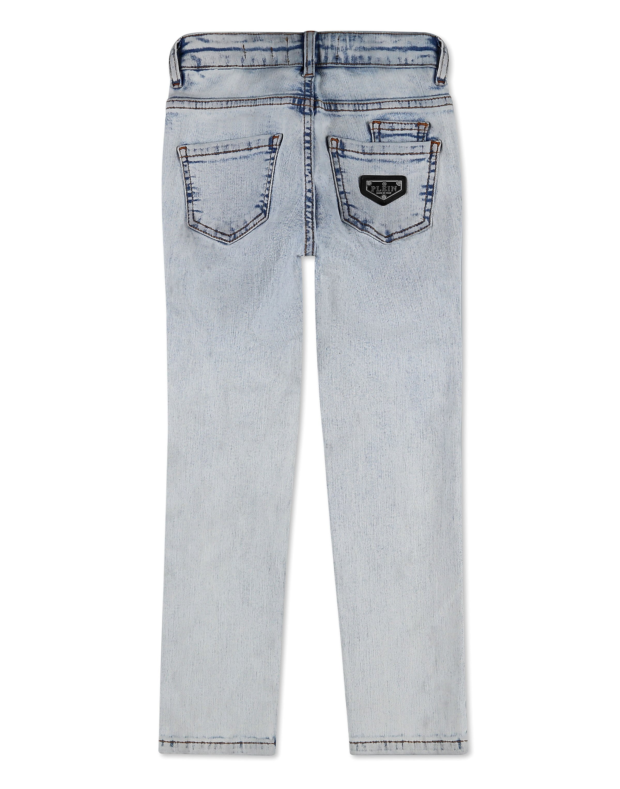 Philipp Plein - Regular Calças de ganga 'Iconic' em azul