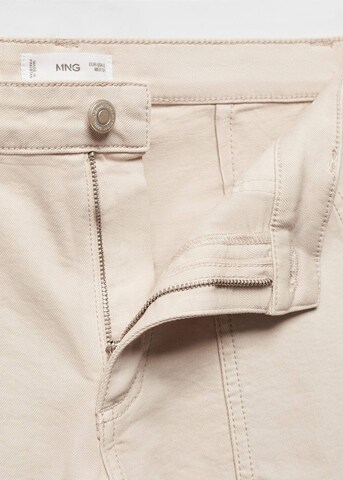 MANGO TEEN Wide leg Jeans 'Utility' in Beige