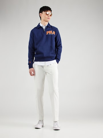 Polo Ralph Lauren Zúžený Kalhoty se sklady v pase – bílá