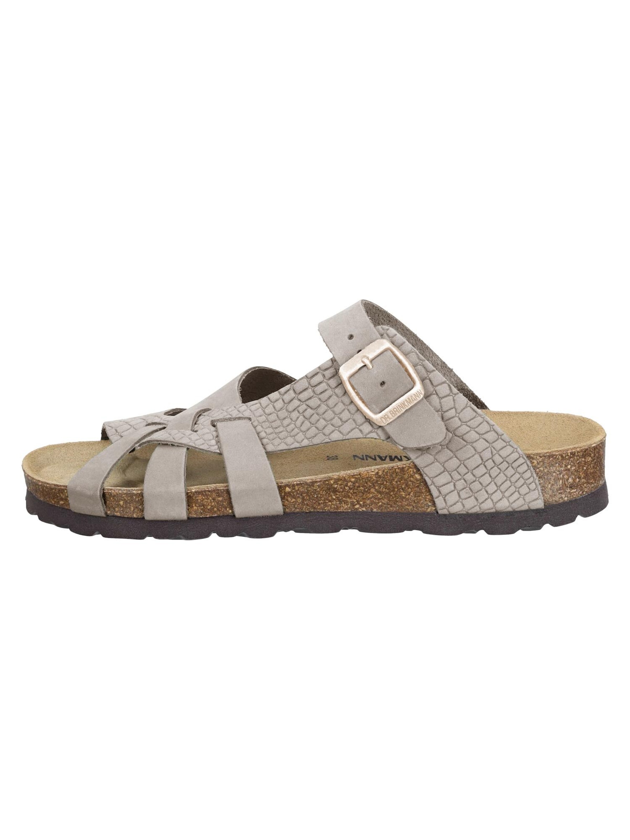 DR. BRINKMANN Pantolette 'Oliva'‌‌‌ in Beige: Vorderseite