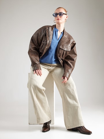 Camicia da donna 'CARMELANY' di ONLY Carmakoma in blu