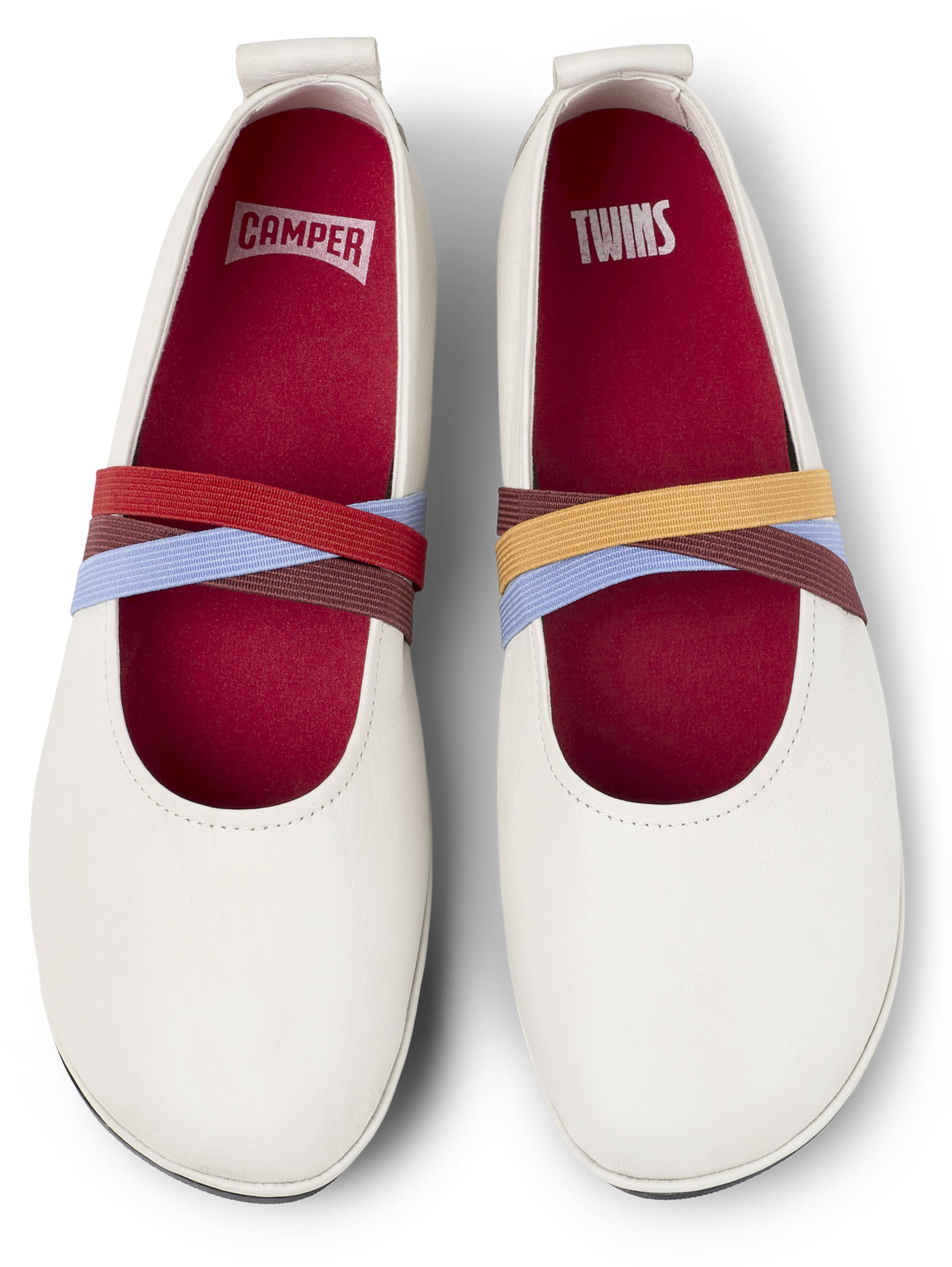 CAMPER Ballet Flats with Strap Right Nina in White ABOUT YOU