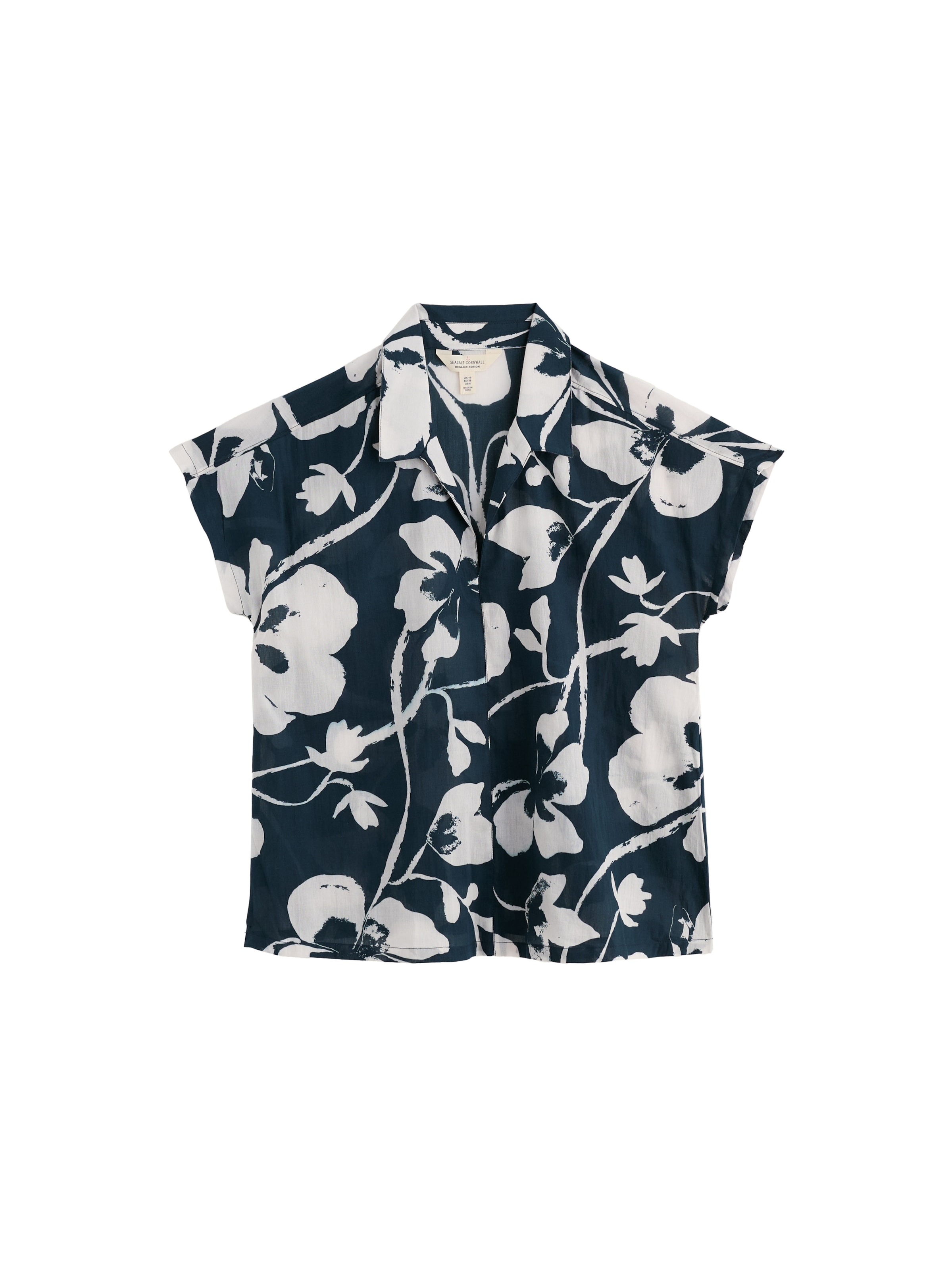 Seasalt Cornwall Shirt 'Deep Lane' in Blauw: voorkant
