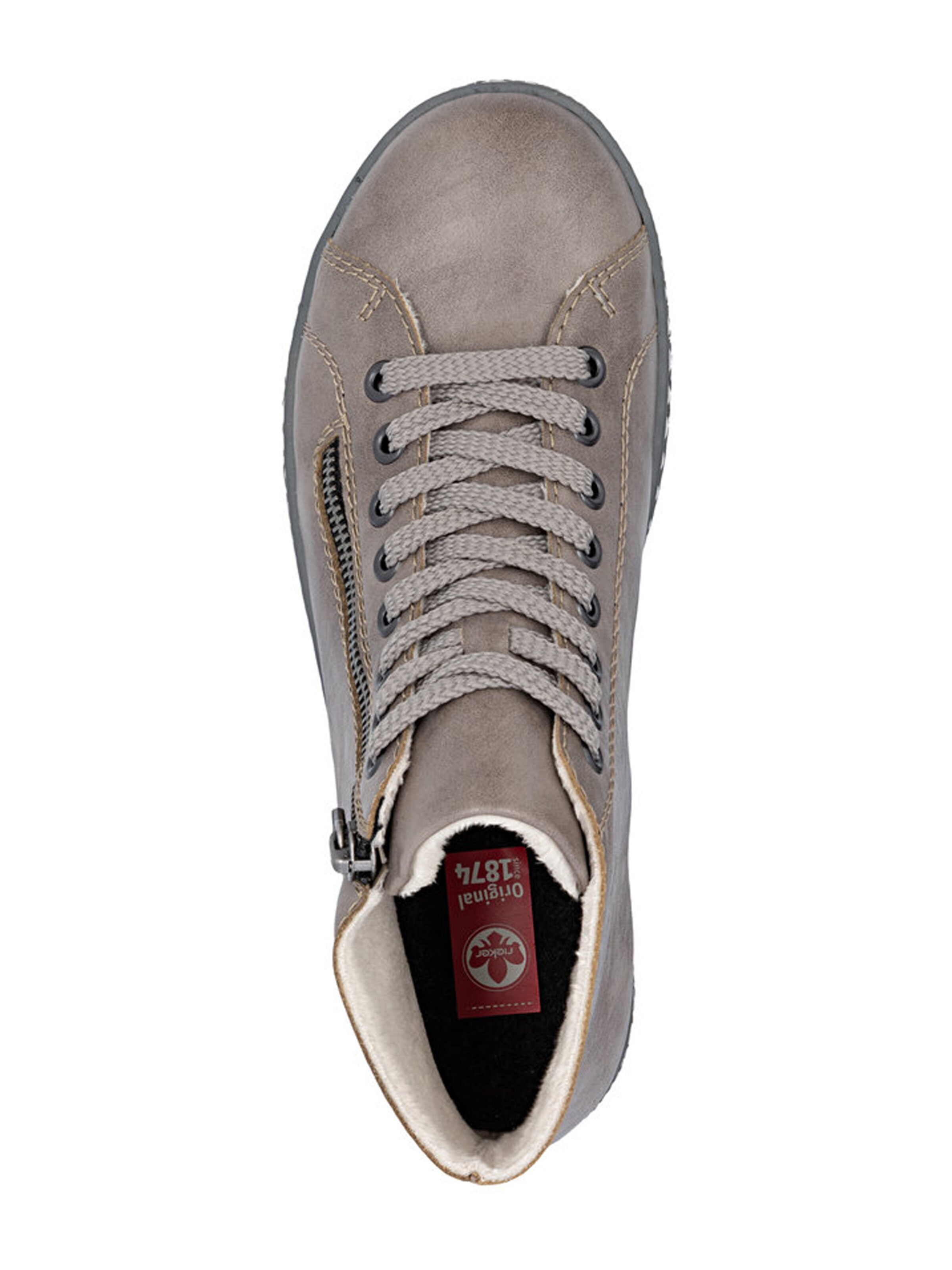 pelēks Rieker Sienamie zābaki