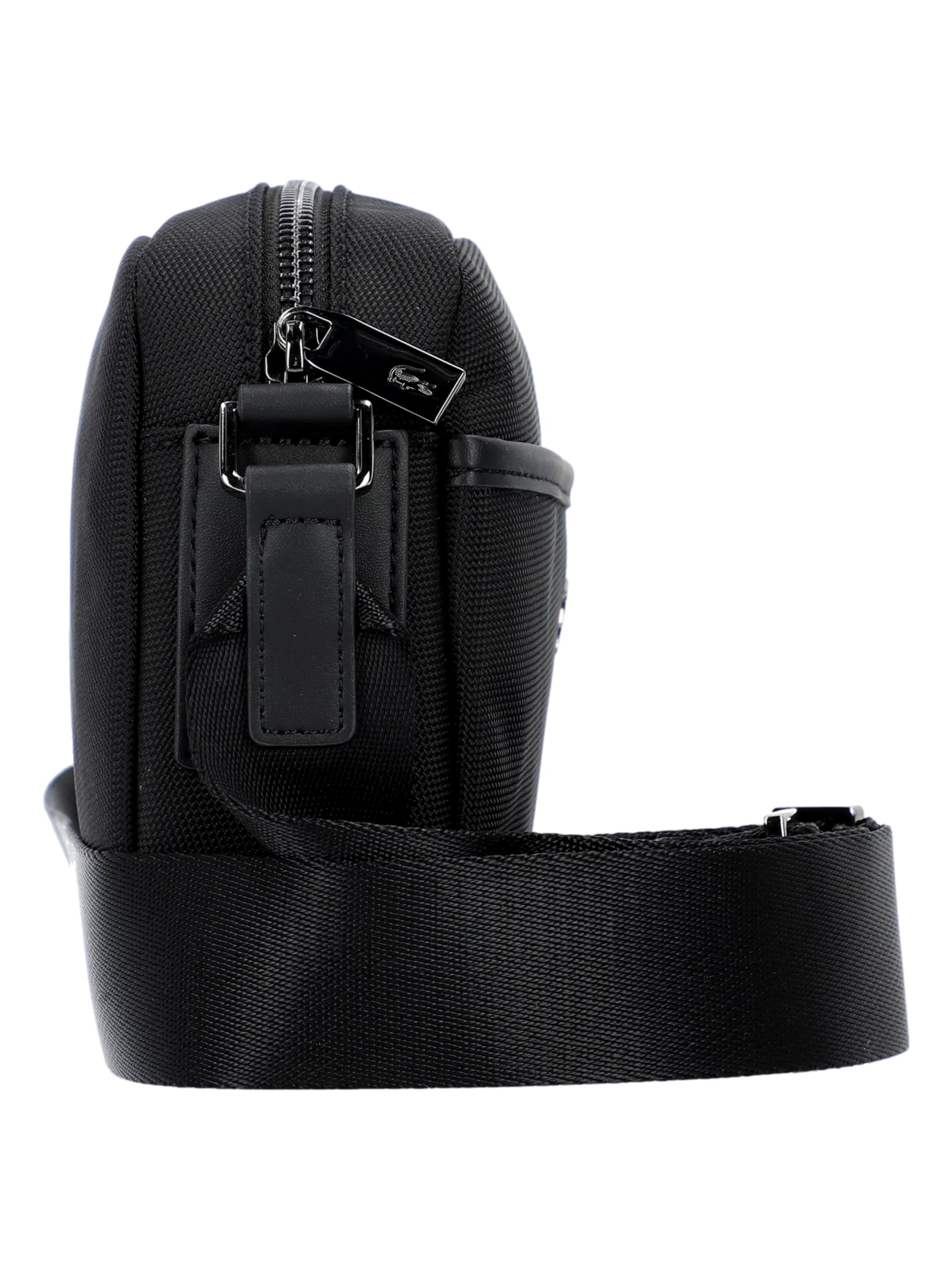 LACOSTE Torba za čez ramo | črna barva