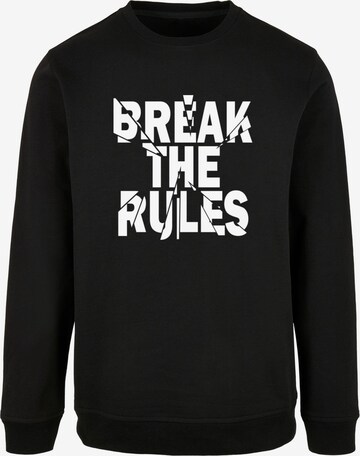 Merchcode Sweatshirt 'Break The Rules 2' in Black: front