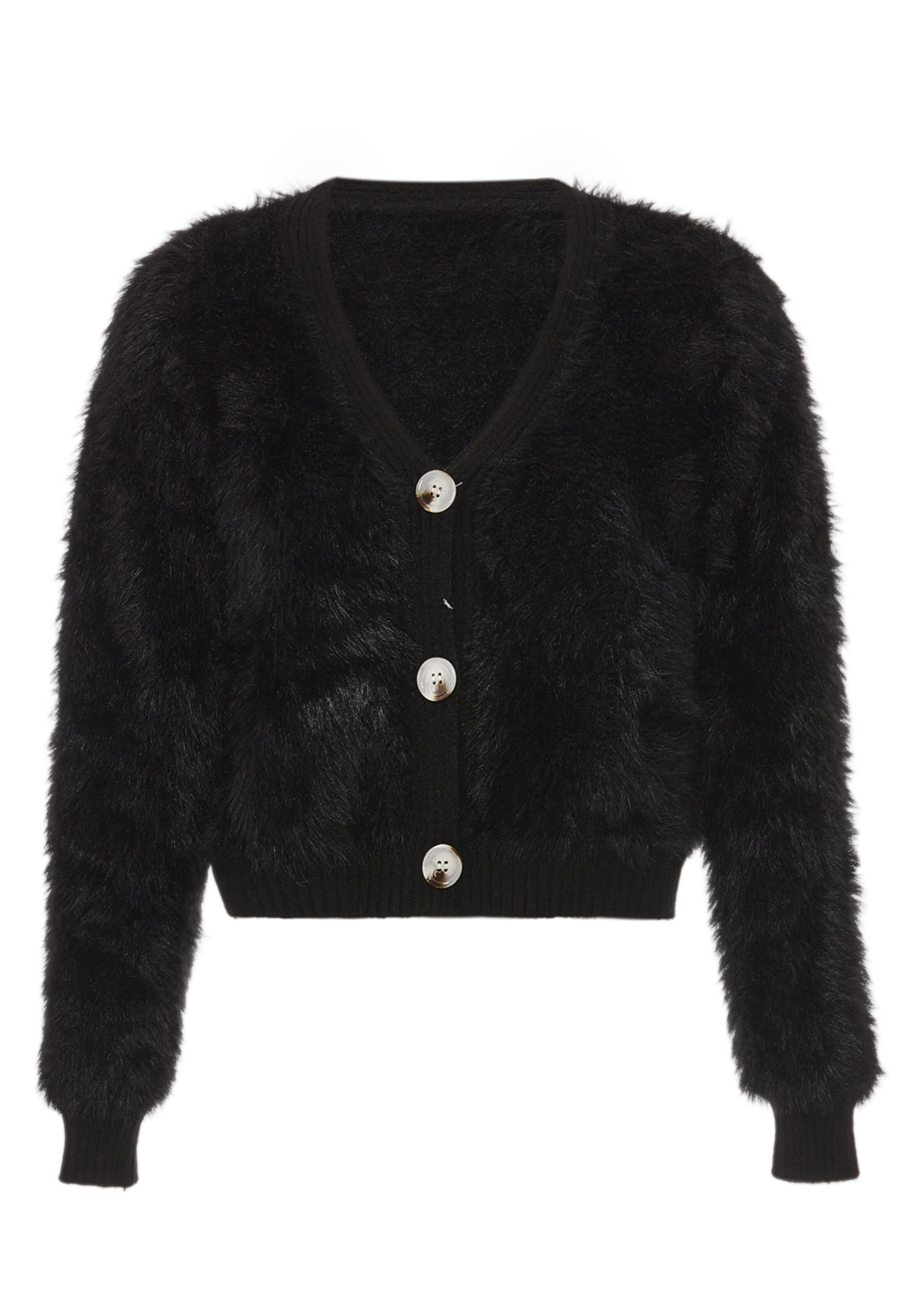 melns swirly Adīta jaka: no priekšpuses