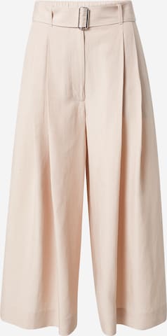 Club Monaco Pleat-Front Pants in Pink: front