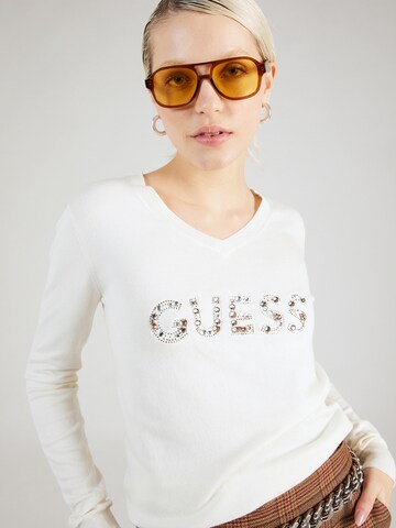 GUESS Sweater 'HAILEY' in White