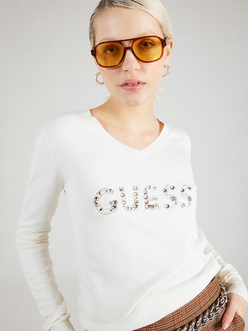 GUESS Pullover 'HAILEY' in Weiß